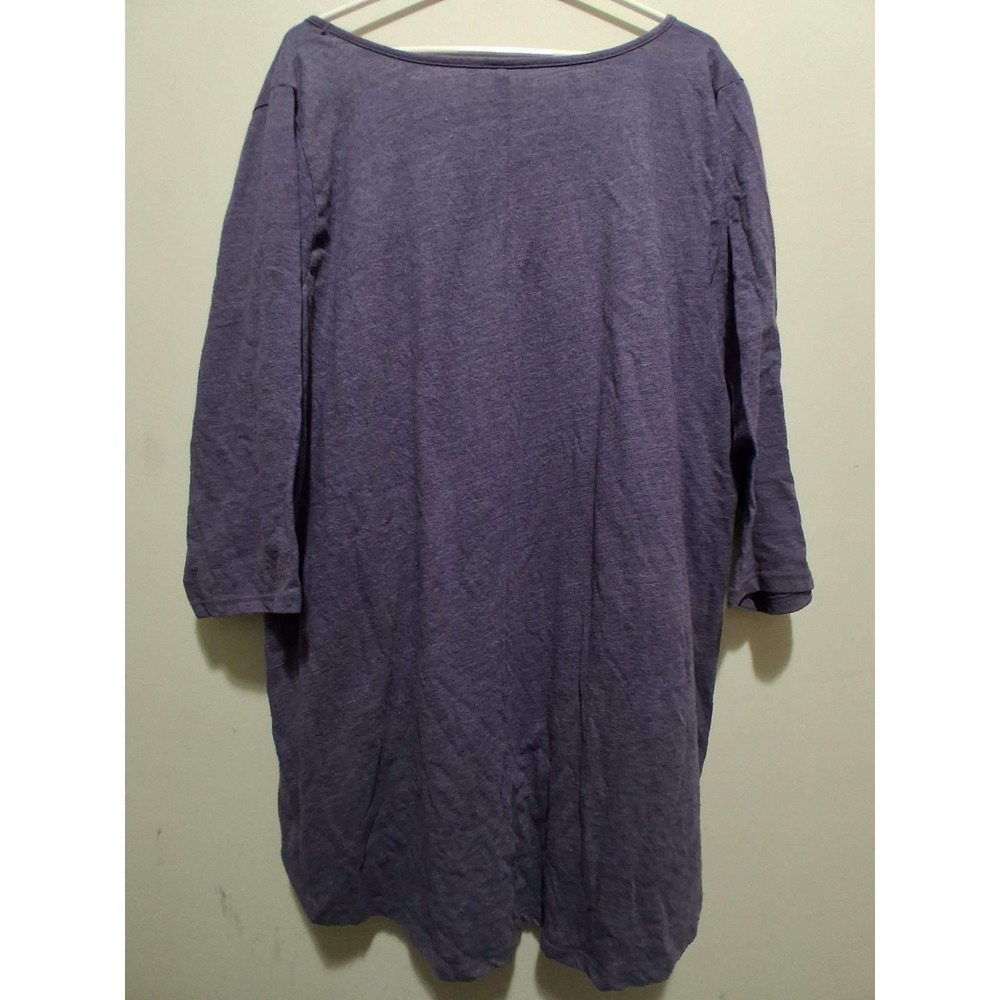 Torrid Premium Tee Collection Gray V‎ Neck 3/4 Sleeve Shirt Plus Size 3 - Picture 2 of 8